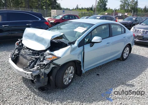 2012 Honda Civic Lx from USA, damaged, VIN 19XFB2F55CE346267